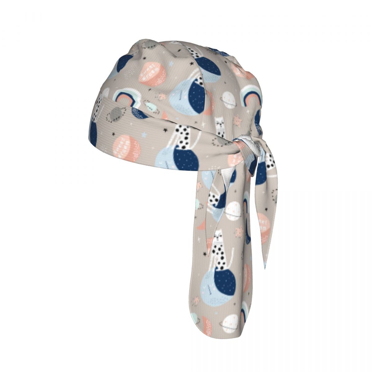 Cycling Headwear - Hiasan Kepala Bersepeda Bernapas, Motif Kucing