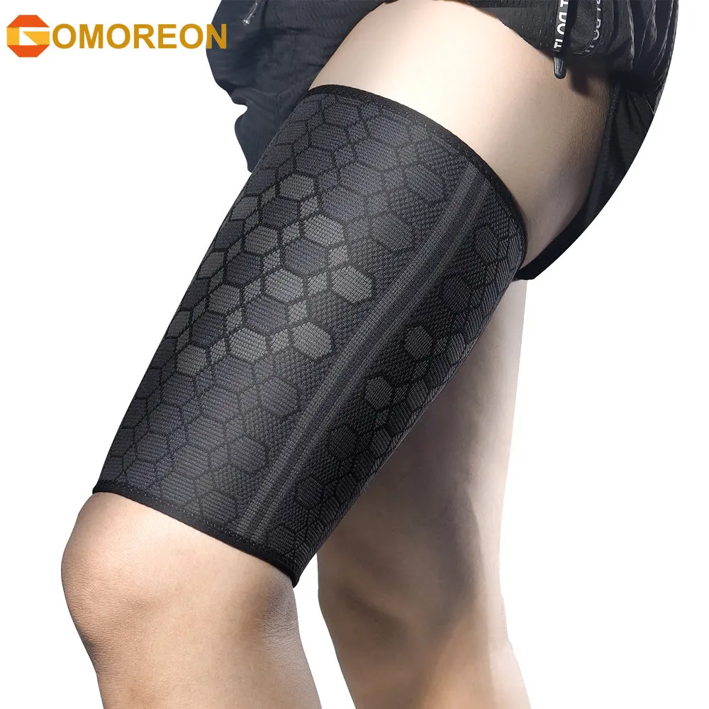 Cycling Quads - GOMOREON 1 Buah Lengan Kompresi Paha-Dukungan