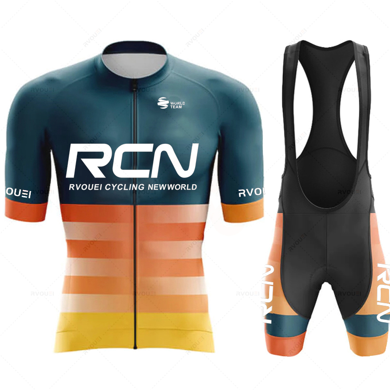Cycling Gear Logo - Rvouei Team 2026 Set Jersey Bersepeda