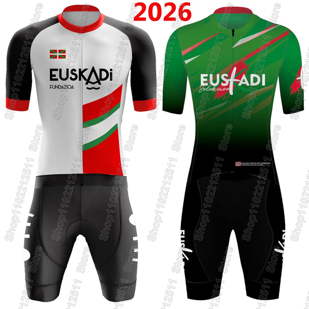 Cycling Gear Logo - Jersey Bersepeda Tim Euskadi 2026 Set