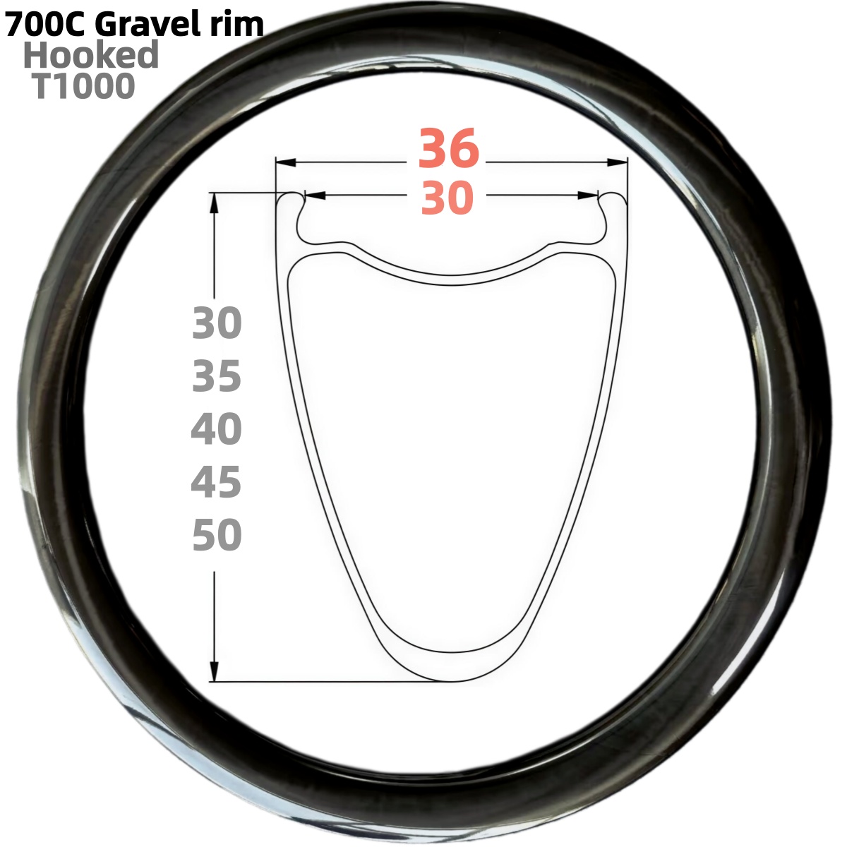 Gravel Bike Tires - Garansi Seumur Hidup Lebar 36mm (termasuk