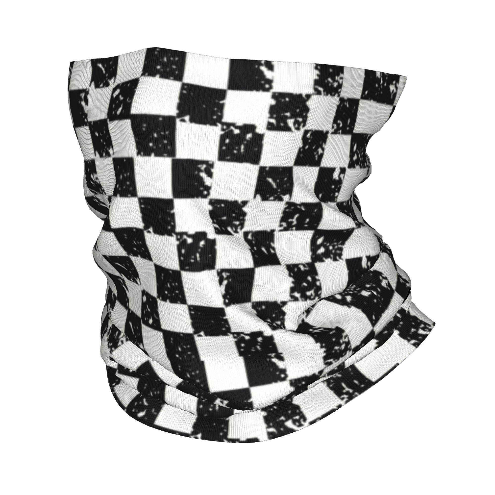 Cycling Headwear - Penutup Kepala & Leher Motif Kotak-kotak