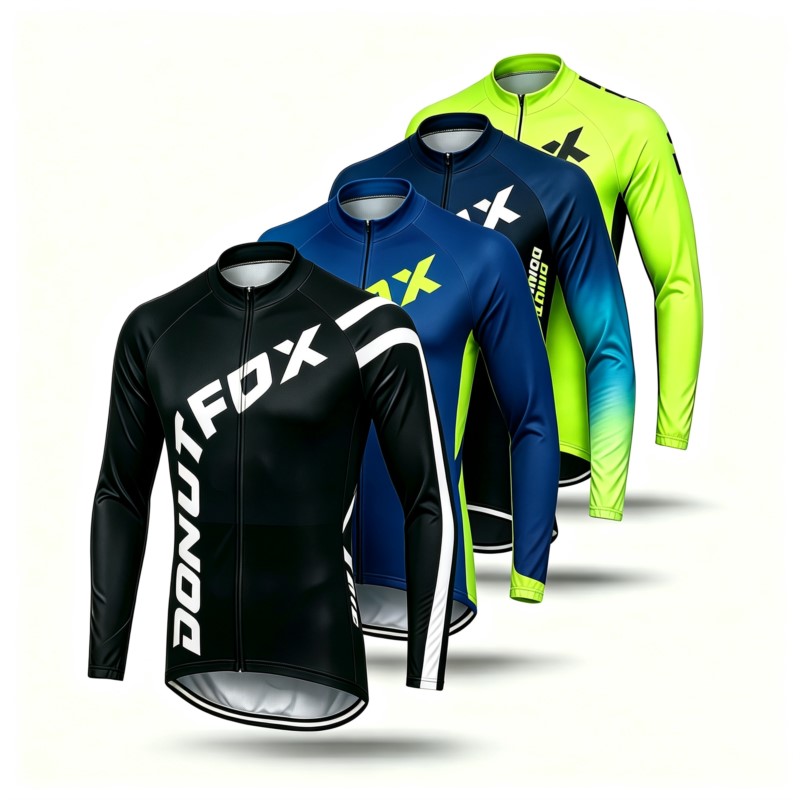 Cycling Gear Logo - Jersey MTB Lengan Panjang & Celana