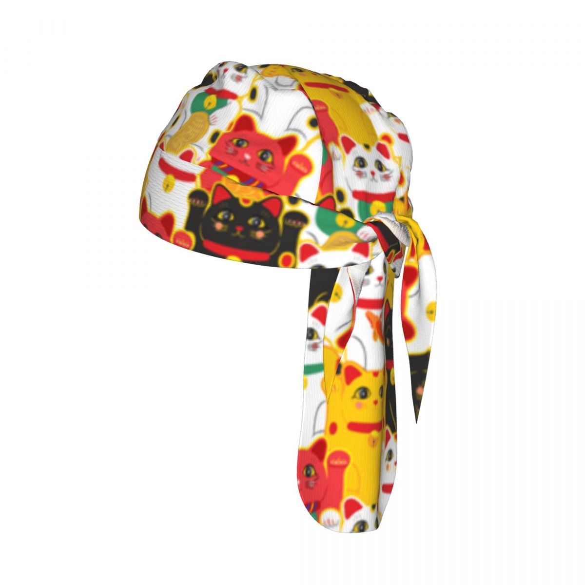 Cycling Headwear - Topi Pelindung Kepala Motif Kucing Maneki