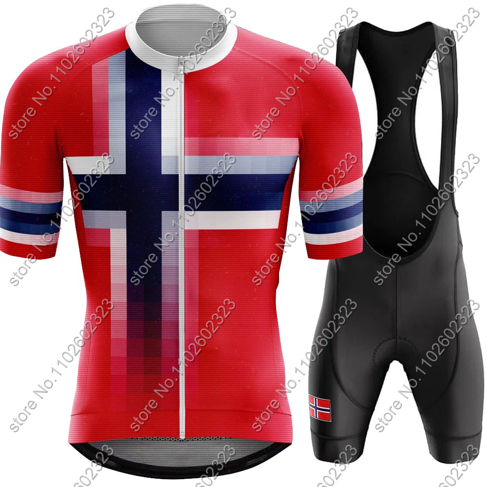 Cycling Gear Logo - Jersey Bersepeda Norwegia 2024, setelan tim