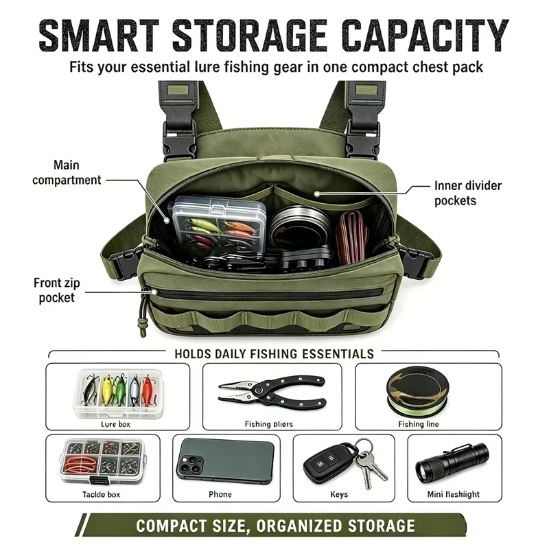 Cycling Gear Storage - Tas Saku Kotak Pancing Penyimpanan Umpan