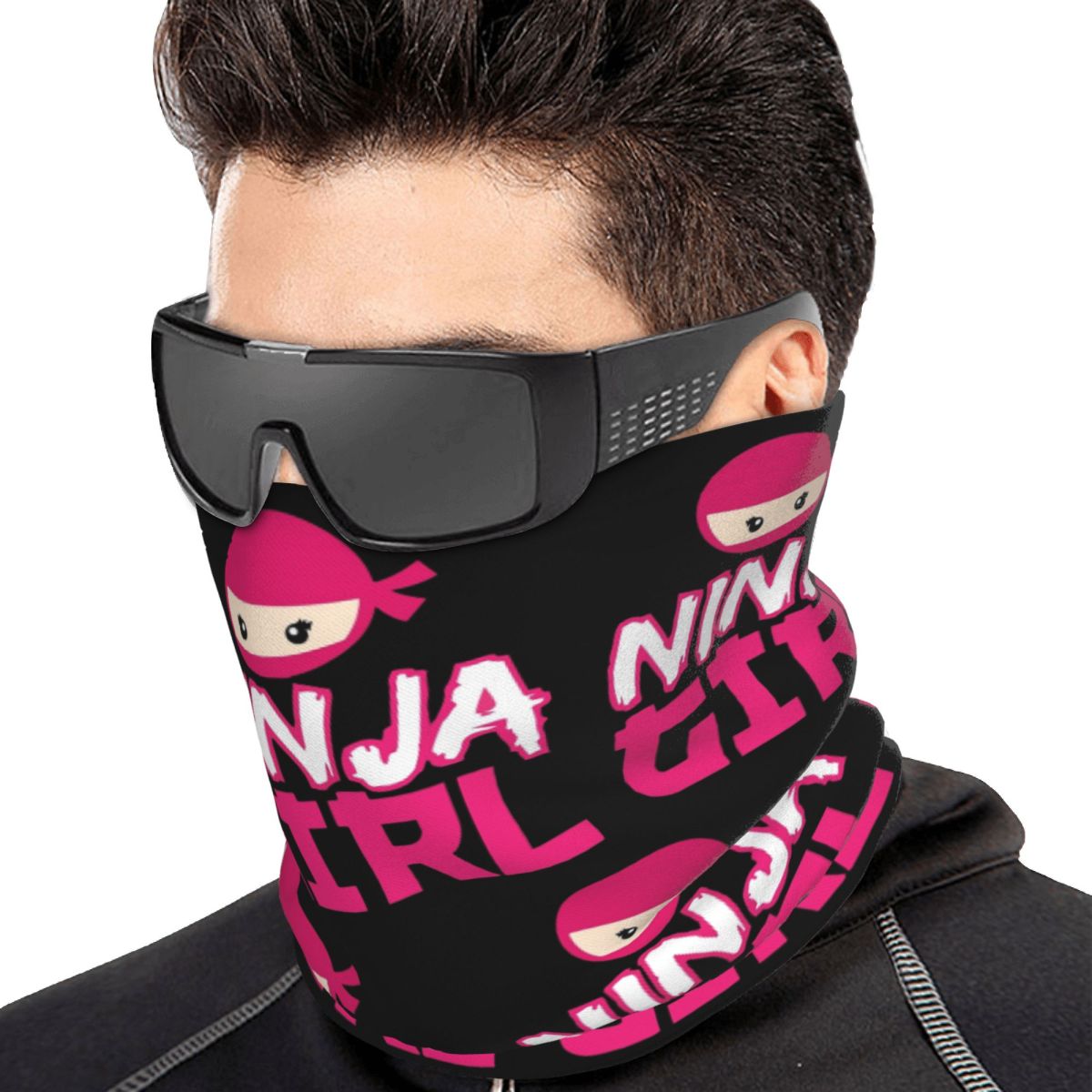 Cycling Headwear - Bandana Leher Spy Ninja Girl, Syal