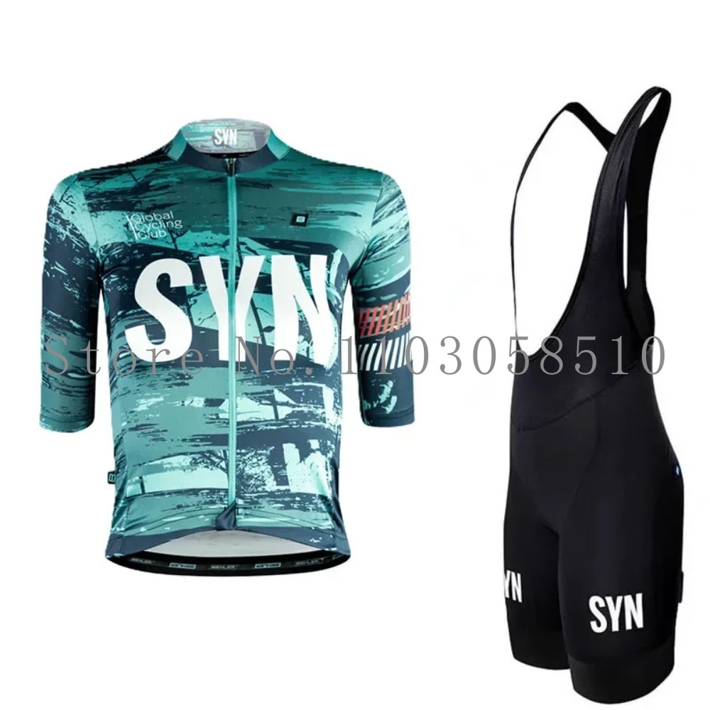 Cycling Gear Logo - Setelan Bersepeda Pria SYN Jersey Bib