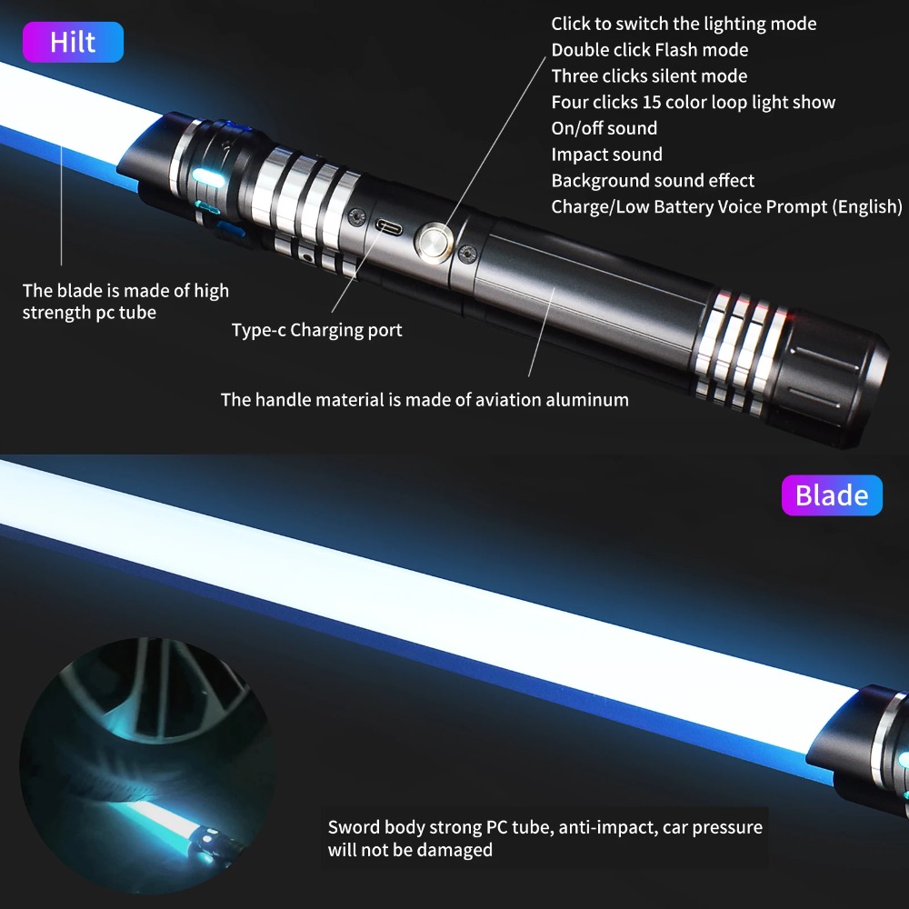 QQ-Color LED Light Saber Alumi - Cycling Quads ulasan dan harga