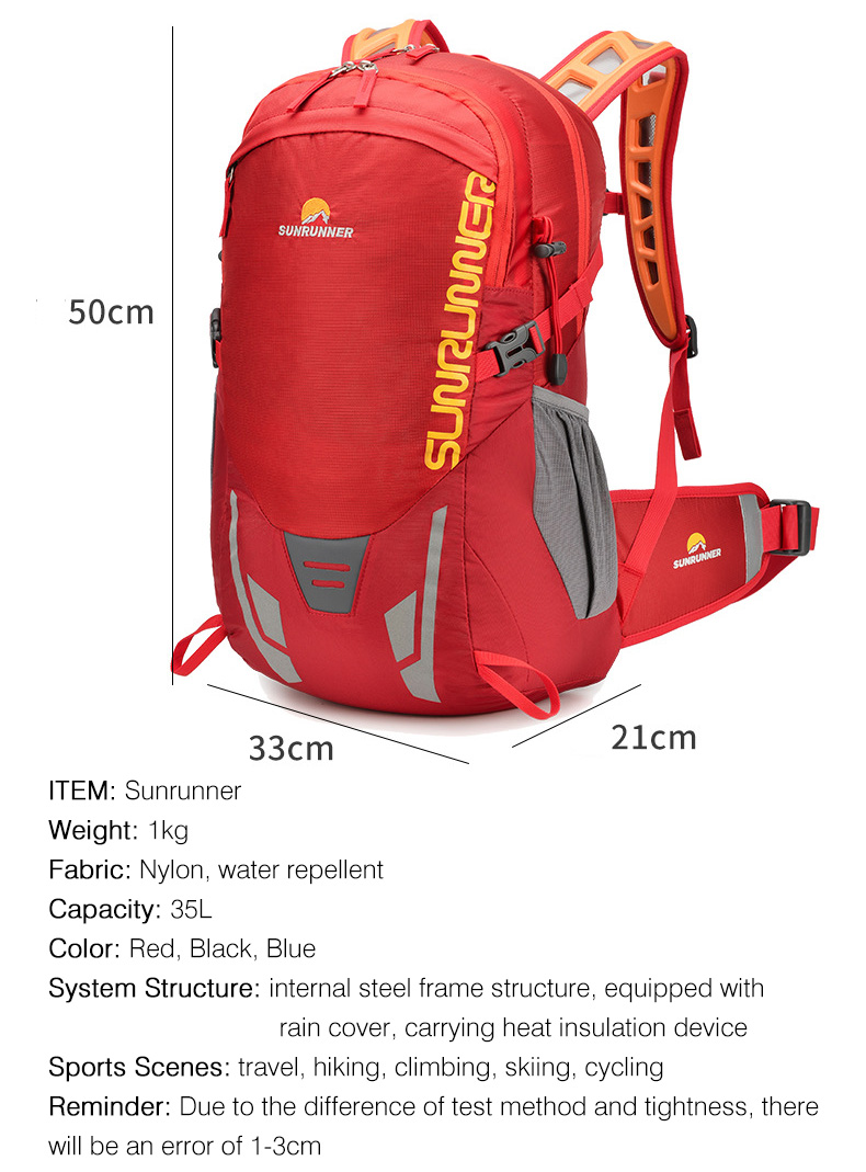 Tas Ransel Hiking 35L Kapasita - Cycling Gear Storage ulasan dan harga