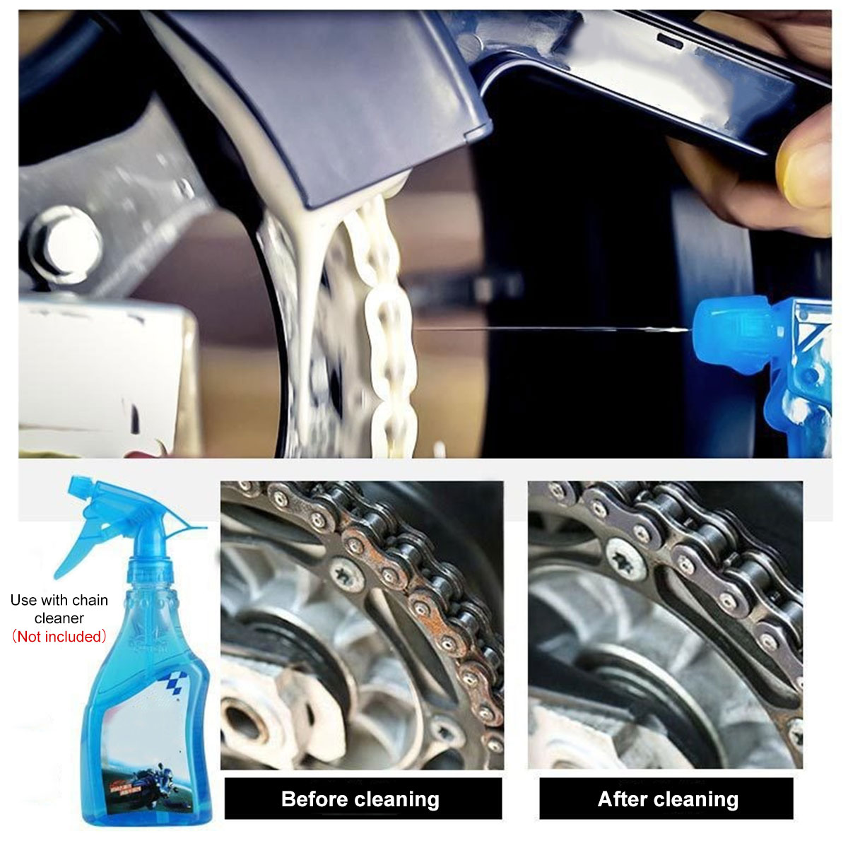 Pembersih Rantai Sepeda Motor  - Bike Chain Cleaner ulasan dan harga