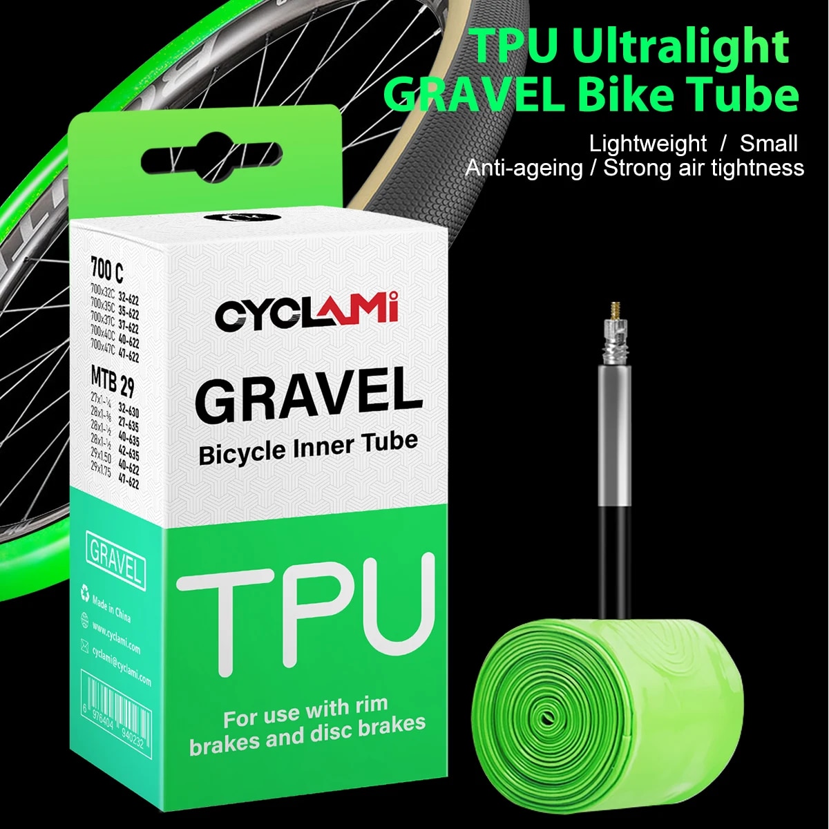 CYCLAMI ban dalam sepeda MTB 2 - Gravel Bike Tires ulasan dan harga
