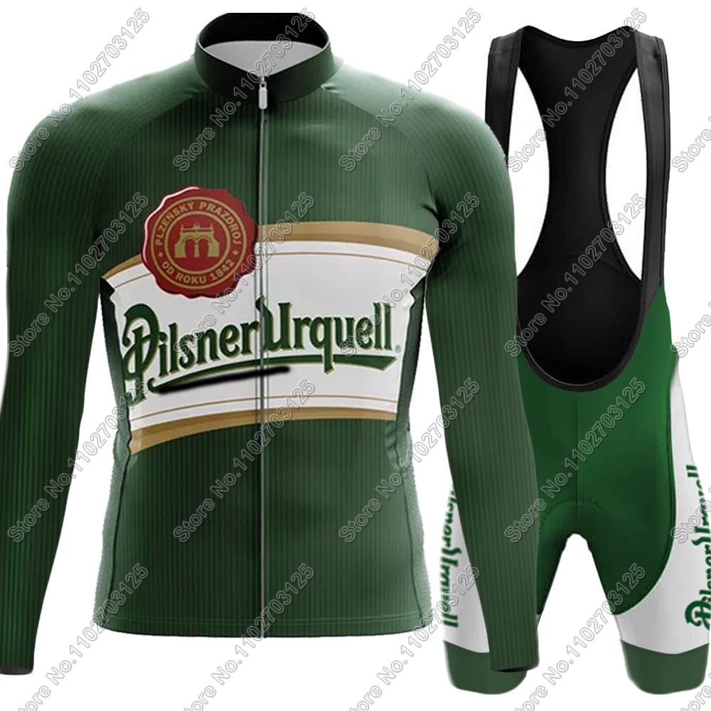 Set Jersey Bersepeda Bir Minum - Cycling Gear Logo ulasan dan harga