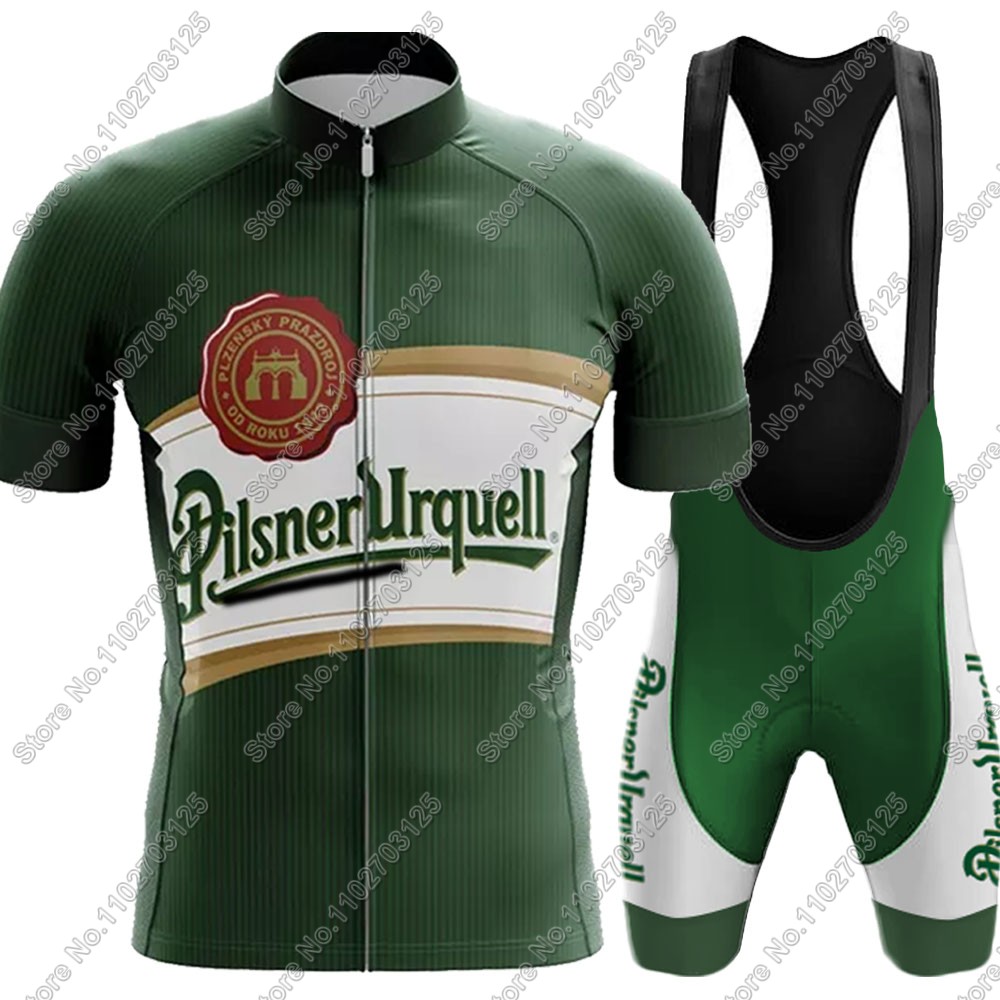 Set Jersey Bersepeda Bir Minum - Cycling Gear Logo ulasan dan harga