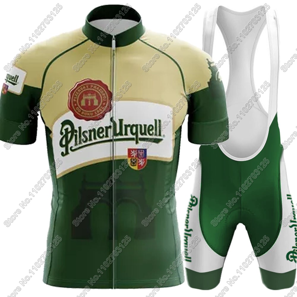 Set Jersey Bersepeda Bir Minum - Cycling Gear Logo ulasan dan harga