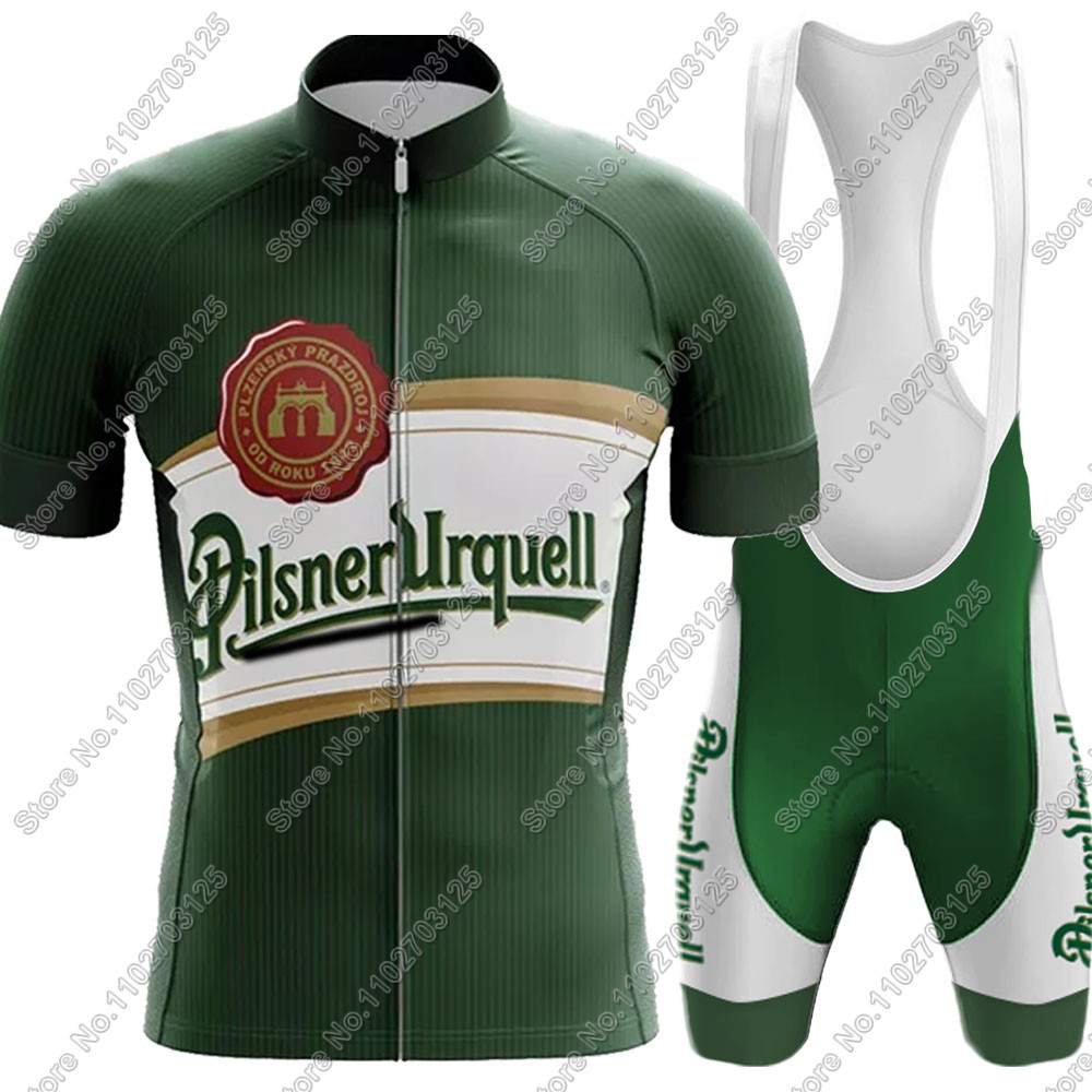 Set Jersey Bersepeda Bir Minum - Cycling Gear Logo ulasan dan harga