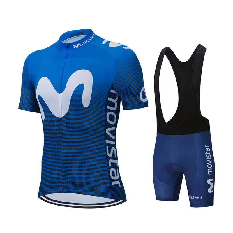 Set Jersey Bersepeda Tim Movis - Cycling Gear Logo ulasan dan harga