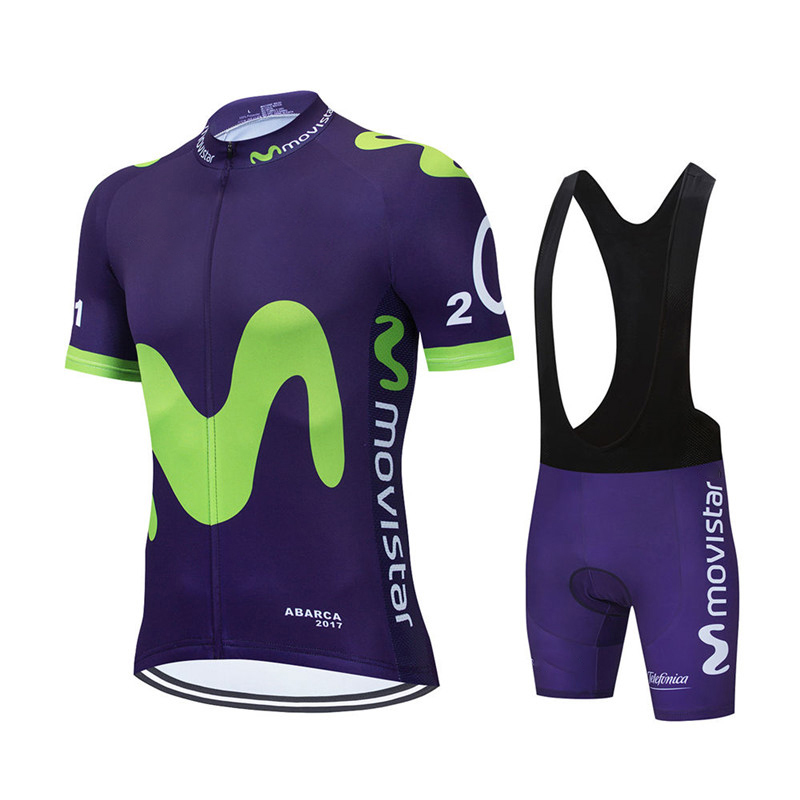 Set Jersey Bersepeda Tim Movis - Cycling Gear Logo ulasan dan harga