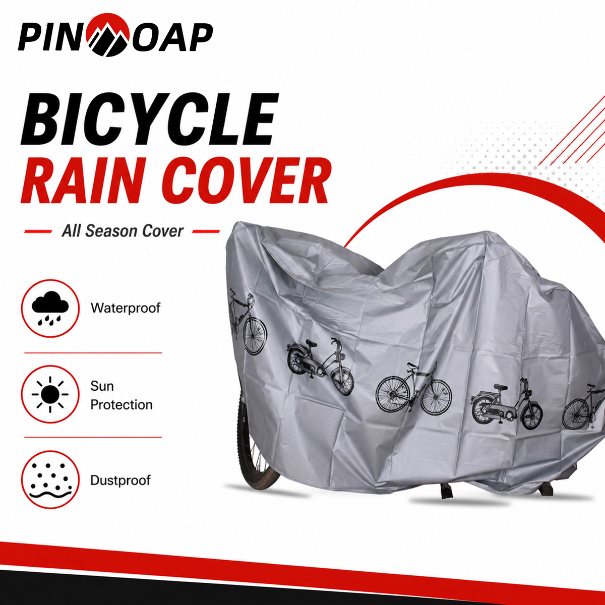 PINMOAP Penutup Sepeda Univers - Cycling Gear Storage ulasan dan harga