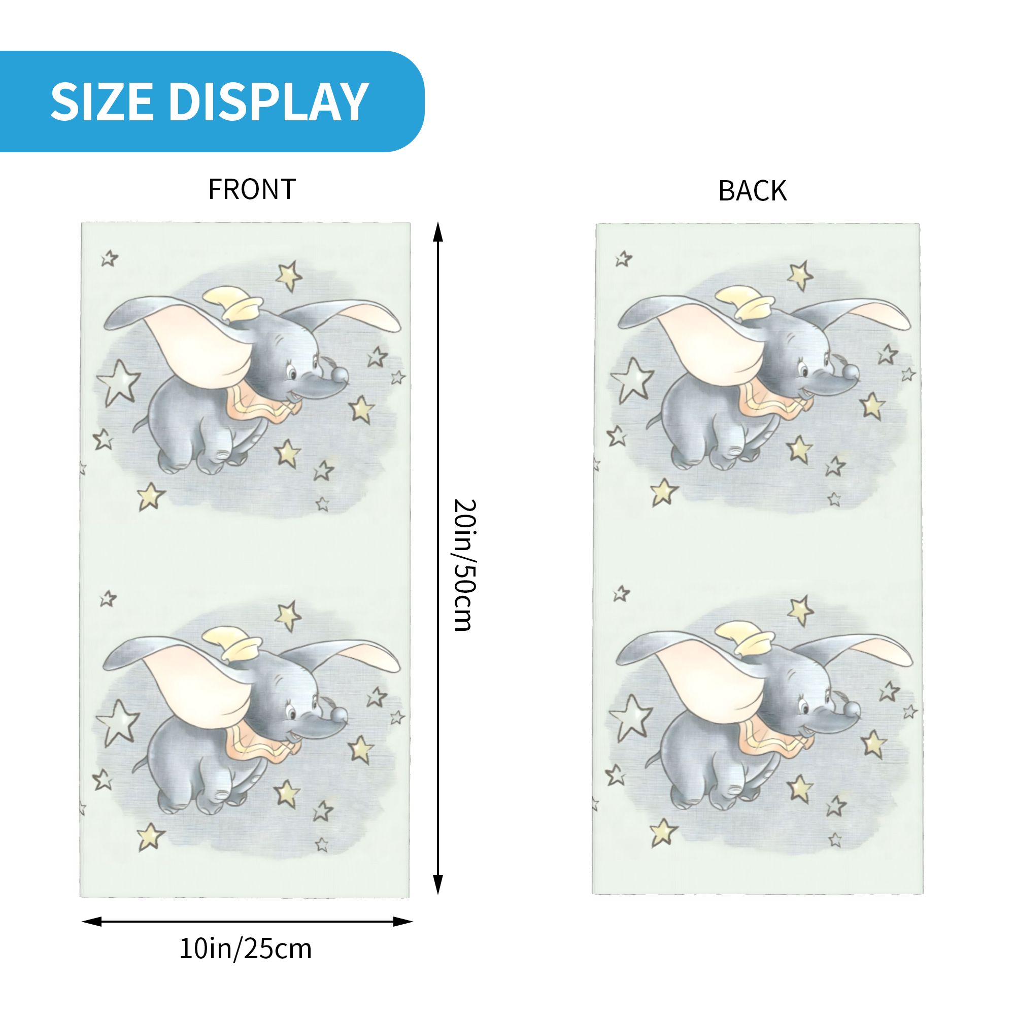 Bandana Leher Anime Dumbo Kust - Cycling Headwear ulasan dan harga