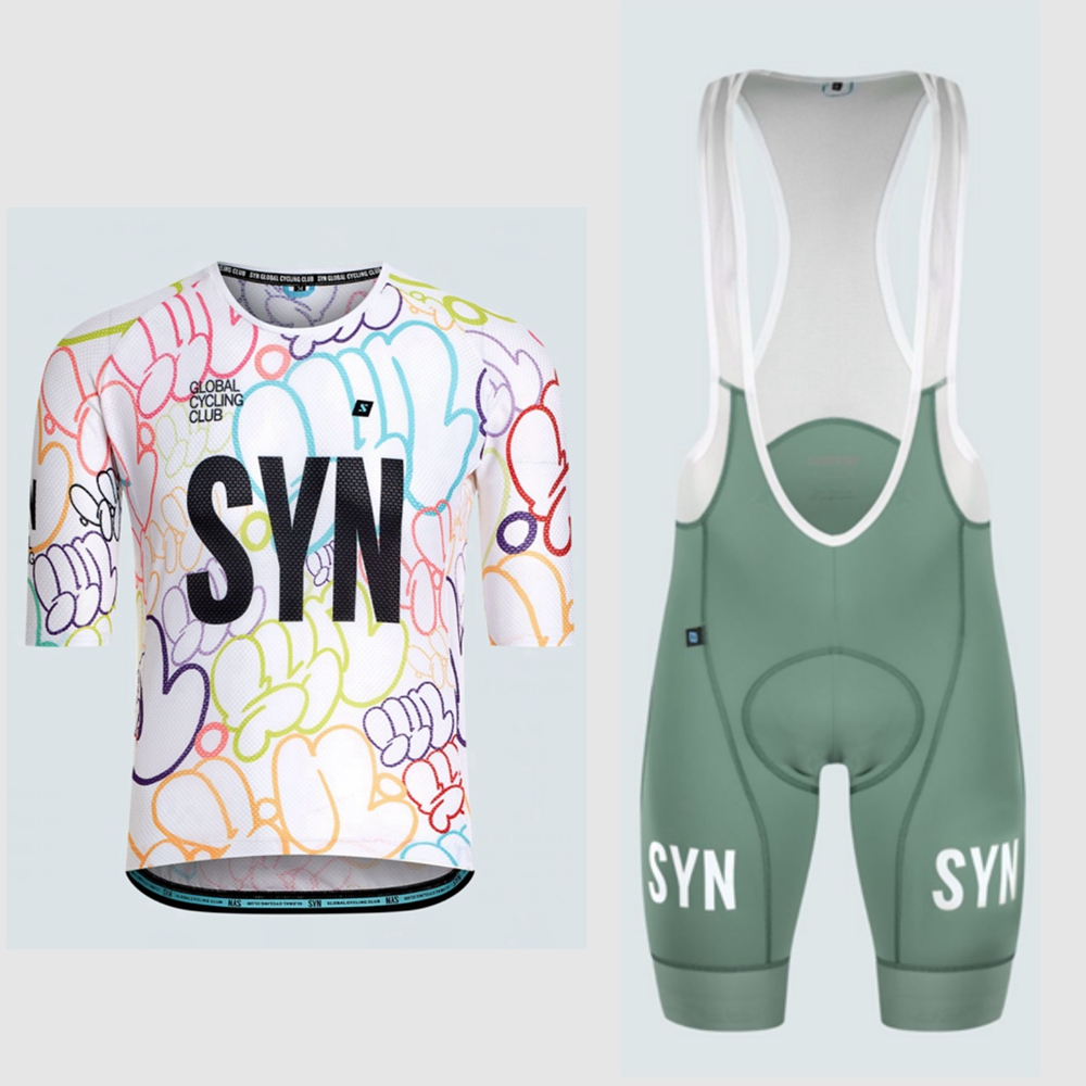 Set Bersepeda Lengan Pendek Pu - Cycling Gear Logo ulasan dan harga