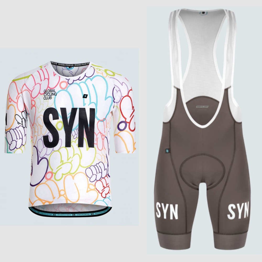 Set Bersepeda Lengan Pendek Pu - Cycling Gear Logo ulasan dan harga