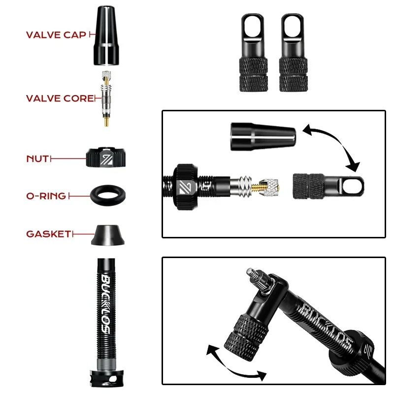 BUCKLOS katup ban dalam sepeda - Gravel Bike Tires ulasan dan harga