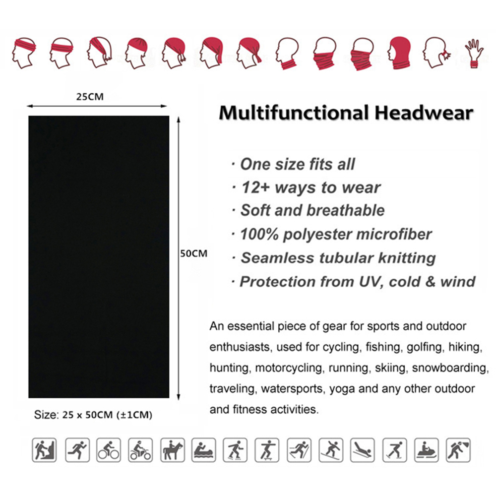 Bandana warna Solid tanpa keli - Cycling Headwear ulasan dan harga