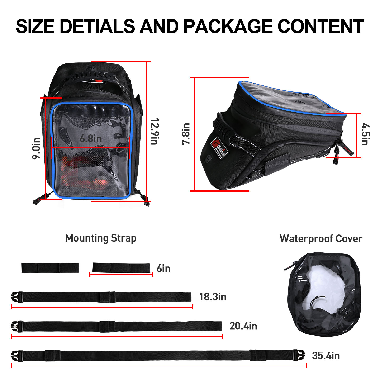 Tas tangki sepeda motor kapasi - Cycling Gear Storage ulasan dan harga