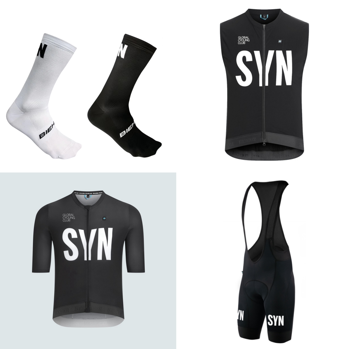 Setelan Bersepeda Lengan Pende - Cycling Gear Logo ulasan dan harga