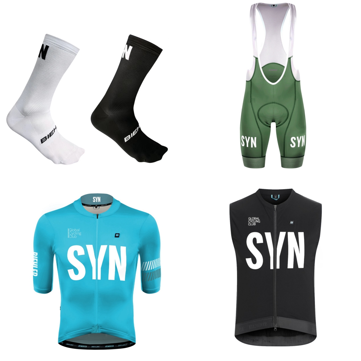 Setelan Bersepeda Lengan Pende - Cycling Gear Logo ulasan dan harga