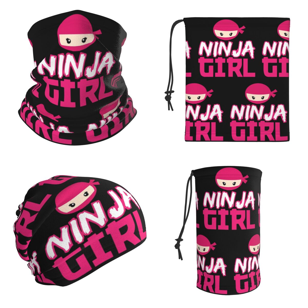Bandana Leher Spy Ninja Girl,  - Cycling Headwear ulasan dan harga